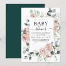 Search for emerald green baby shower invitations Floral