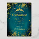 Search for crown quinceanera invitations Gold