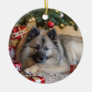 Search for keeshond christmas tree decorations Pet