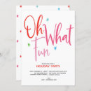 Search for oh what fun invitations Colourful