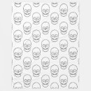 Search for black and white skull blankets Skulls