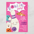 Search for bowling girl invitations Pink