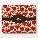 Search for red heart pattern mouse mats Hearts