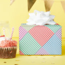 Search for patchwork wrapping paper Gingham