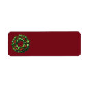 Search for holly berry return address labels Red berries