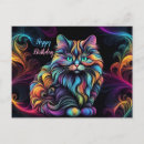 Search for cat lady birthday cards Blue
