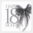 Search for 18th birthday stickers Black and white