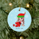 Search for elf christmas tree decorations Red