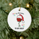 Search for funny wine christmas tree decorations Red