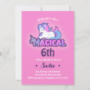 Search for cute unicorn birthday invitations Pink and purple