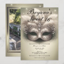 Search for masquerade sweet 16 invitations Elegant