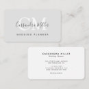 Search for wedding planner business cards Stylish