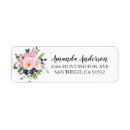 Search for rose flowers return address labels Bridal shower