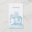 Search for elephant business cards Blue