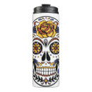 Search for day of the dead travel mugs Floral skull