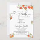 Search for a little peach is on the way invitations Gender neutral
