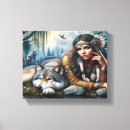 Search for native american canvas prints Sunset
