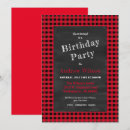 Search for lumberjack party invitations Tartan