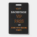 Search for vip pass name tags badges Black