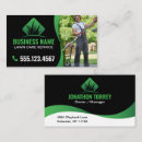 Search for green and black business cards Mowing