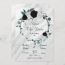 Search for geometric wedding save the dates Black and white