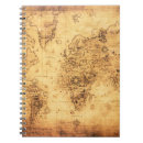 Search for old world map notebooks Treasure