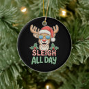 Search for sleigh christmas tree decorations Santa