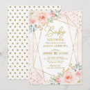 Search for geometric baby shower invitations Modern