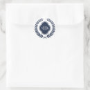 Search for laurel wreath monogram stickers Crest