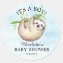 Search for cute sloth stickers Sloth baby shower
