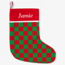 Search for tartan plaid christmas stockings Red and green