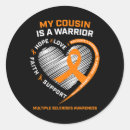 Search for ms ribbon stickers Warrior