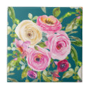 Search for teal and pink tiles Watercolor