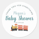 Search for baby shower train stickers Thank you