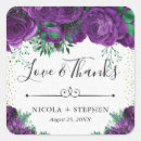 Search for glam wedding stickers Thank you