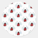 Search for cartoon ladybird stickers Red