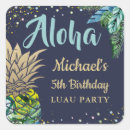Search for beach birthday party stickers Thank you