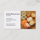 Search for sushi restaurant business cards Asian
