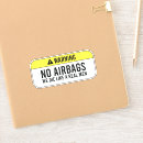 Search for real men bumper stickers No airbags