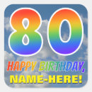 Search for happy 80 birthday stickers 80 years old