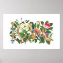 Search for vintage botanical posters Gold