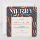 Search for geometric christmas invitations Retro
