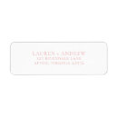 Search for white pink return address labels Blush