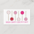 Search for cake pops business cards Baking