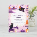 Search for magic halloween invitations Cat