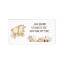 Search for rolling return address labels Watercolor