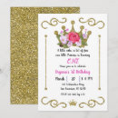 Search for gold crown invitations Sparkle