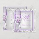 Search for purple and white invitations Lilac