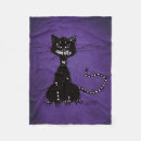 Search for halloween black cat blankets Purple
