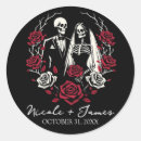 Search for skull couple wedding stickers Skulls